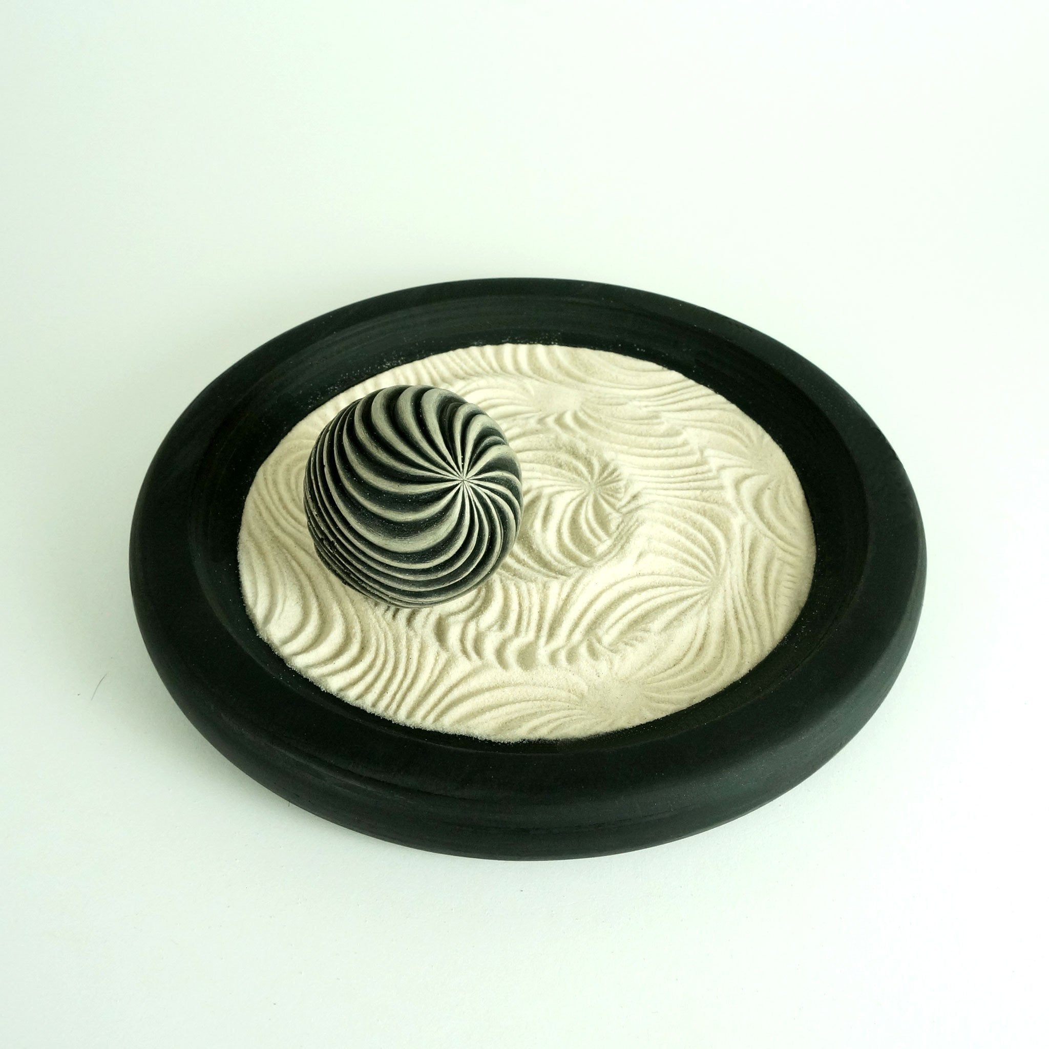 Swirls Sensory Sphere Mini Zen Garden Olander Earthworks