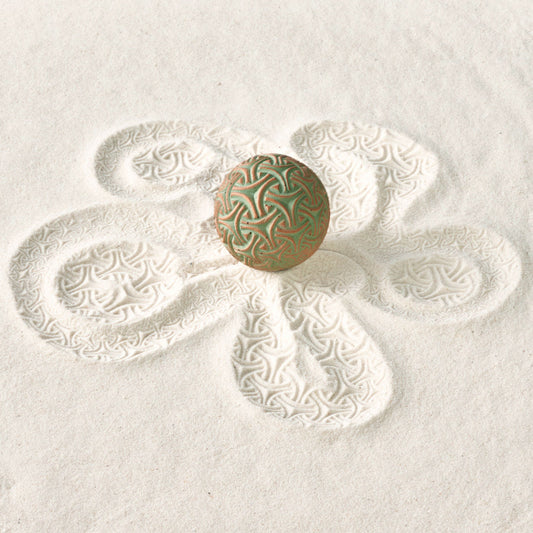 sand sphere texture making beautiful sand art