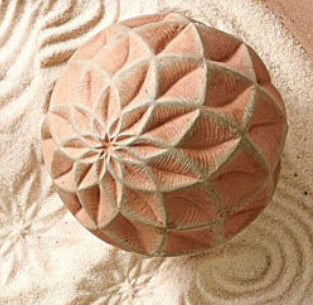 meditative petals sand sphere