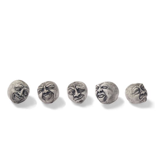 Playful Concrete Tabletop Heads | Group of 5