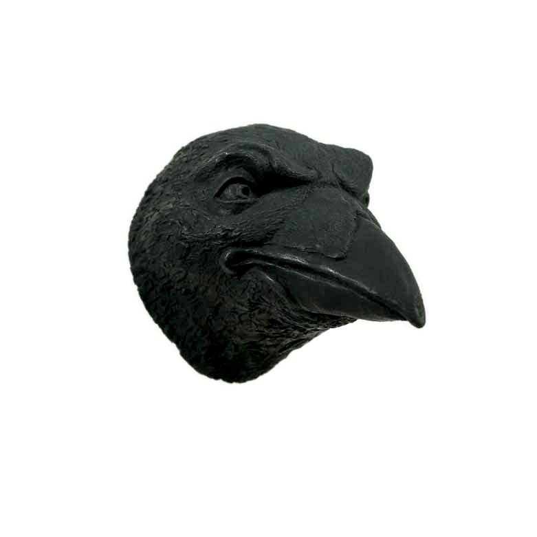 Raven Art | Wall-Hanging Animal Heads | Gothic Home Decor