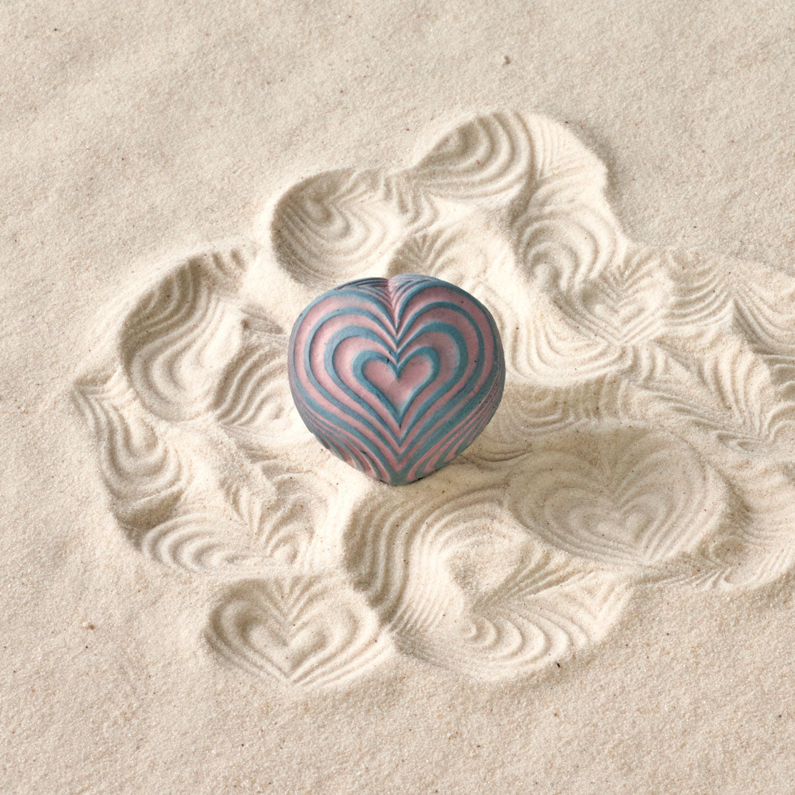 hearts pattern sand sphere texture tool